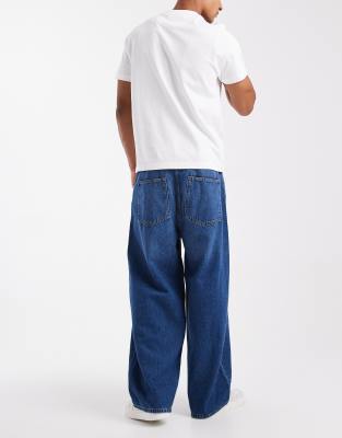 Only & Sons Carl Super Baggy Fit Jeans In Blue