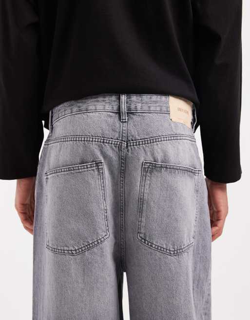 ONLY & SONS Carl super baggy fit jeans in mid grey, 4 of 5