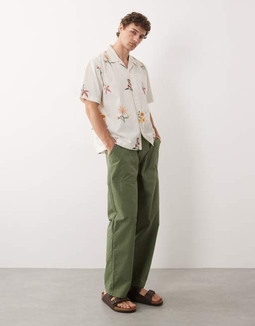 Only & Sons - Chemise à manches courtes avec fleurs brodées - Blanc, 2 de 9
