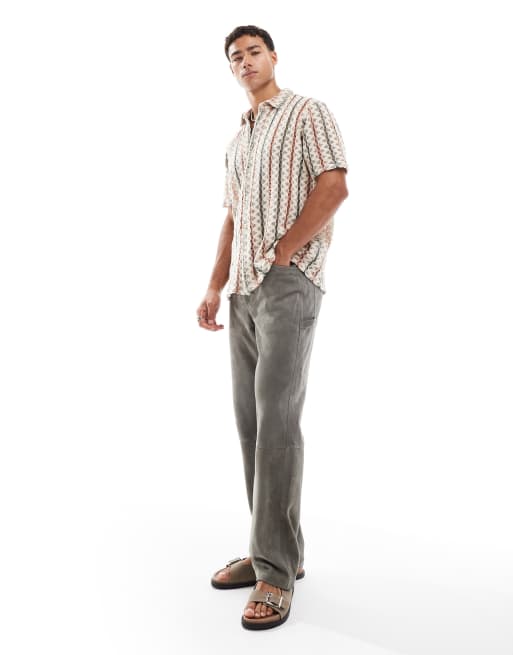 ONLY & SONS - Chemise crochetée - Beige/sauge, 3 de 4