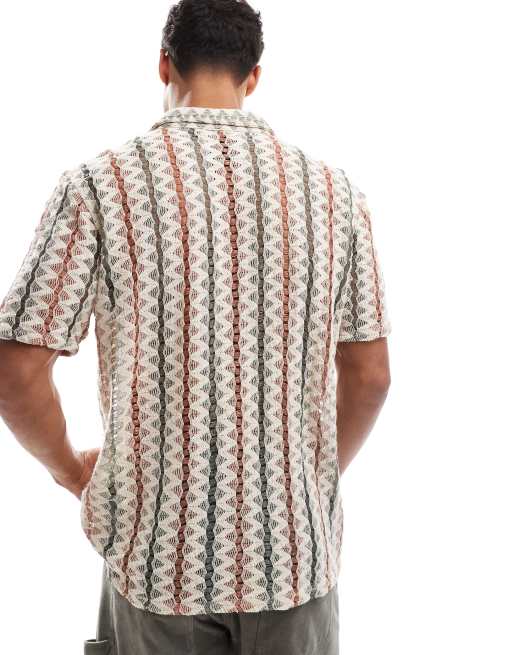 ONLY & SONS - Chemise crochetée - Beige/sauge, 4 de 4