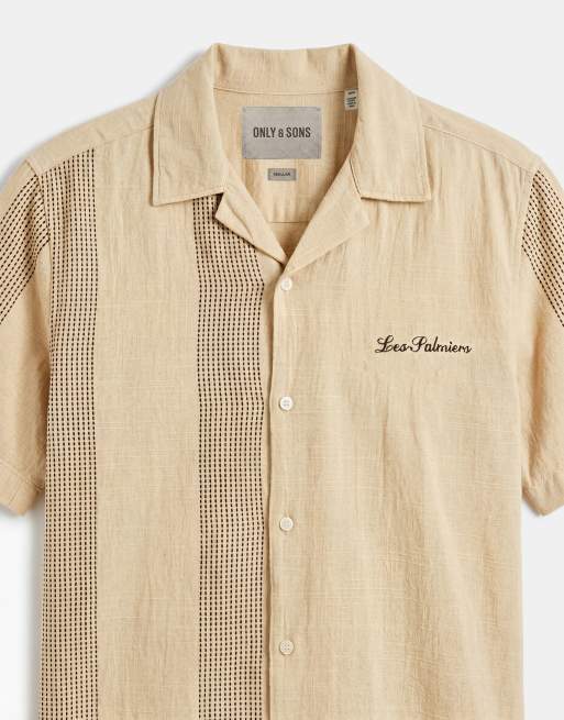 ONLY & SONS - Chemise décontractée brodée - Jaune clair, 8 de 9