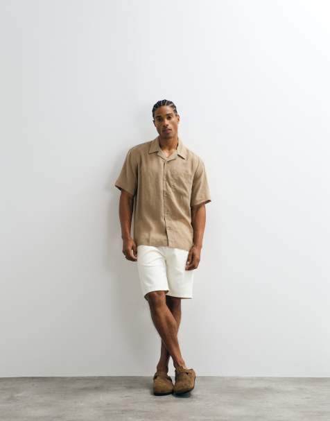 ONLY & SONS - Chemise décontractée en lin majoritaire - Beige - view 1