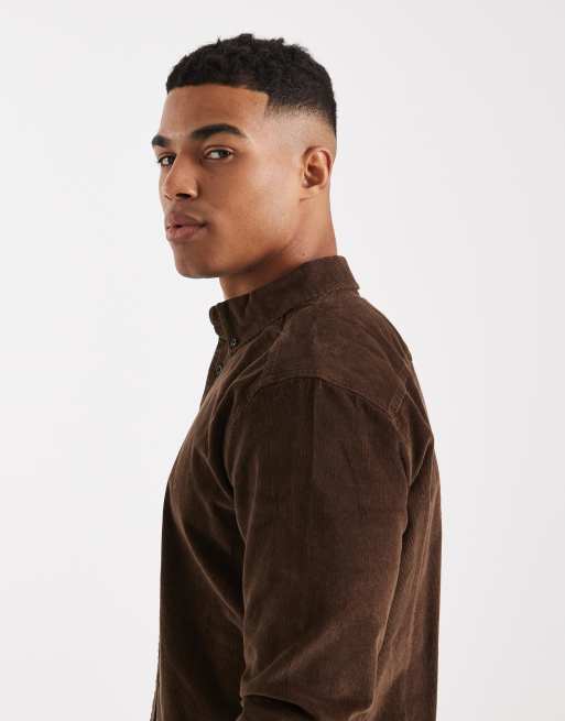 ONLY & SONS - Chemise en velours côtelé - Marron, 4 de 5