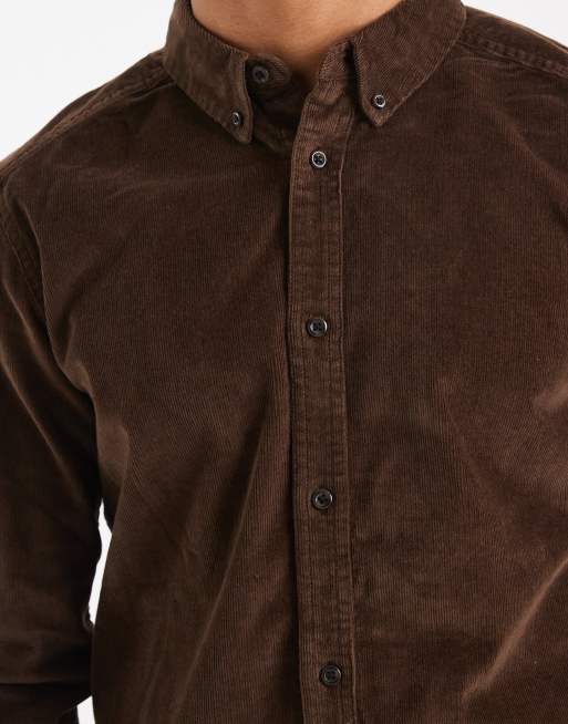 ONLY & SONS - Chemise en velours côtelé - Marron, 5 de 5