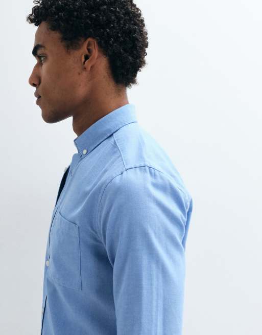 Only & Sons - Chemise Oxford ajustée boutonnée - Bleu clair, 4 de 5