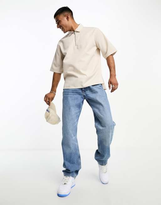Only & Sons - Chemise zippée - Beige 