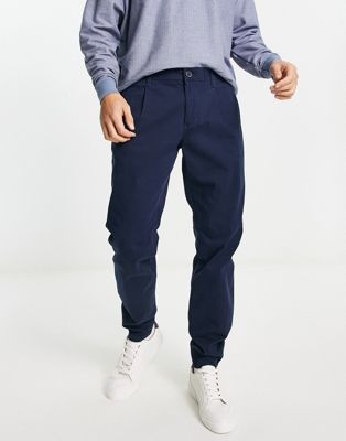 Only & Sons chino in slim fit navy - ASOS Price Checker
