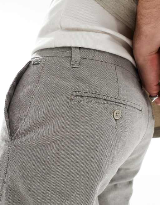 ONLY & SONS – Chino-Shorts aus Leinenmix in Anthrazit, 2 von 5