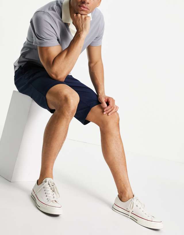 Only & Sons chino shorts in navy