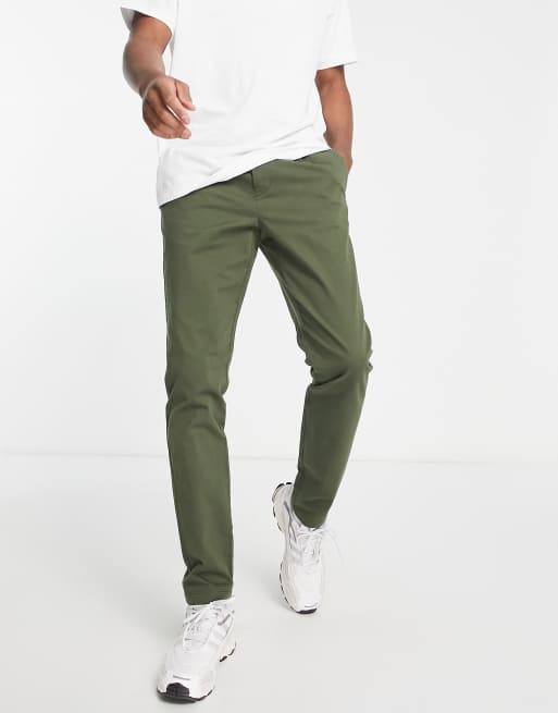 Only & Sons slim fit chino in gray