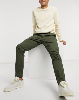 Only & Sons chino slim fit green - ASOS Price Checker