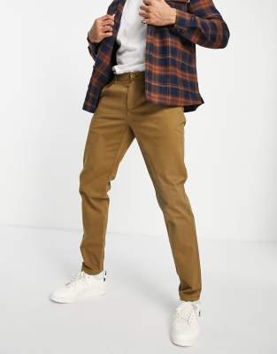 Only & Sons chinos slim fit in tan - ASOS Price Checker