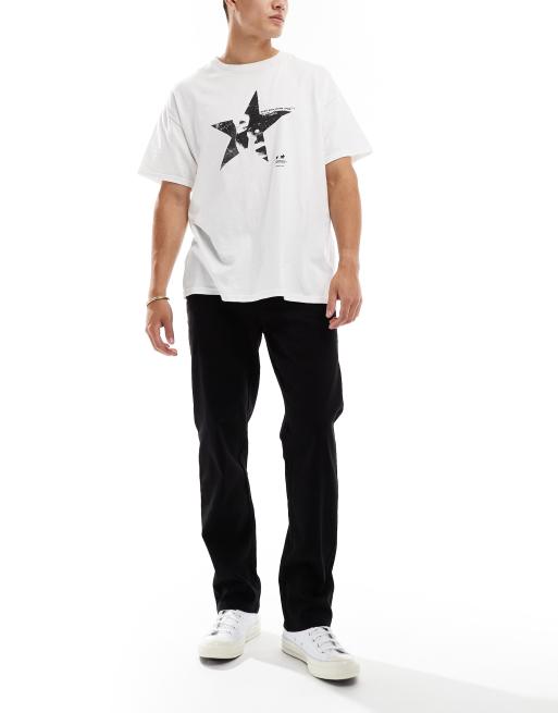 Only & Sons – Chinohose mit geradem Schnitt in Schwarz, 4 von 5