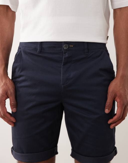 Only & Sons – Ciemnoniebieskie szorty chinosy o regularnym kroju, 4 z 5