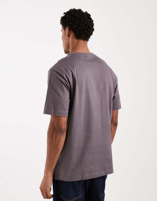 Only & Sons – Ciemnoszary luźny T-shirt, 3 z 5