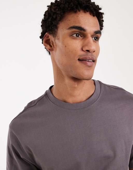 Only & Sons – Ciemnoszary luźny T-shirt, 5 z 5
