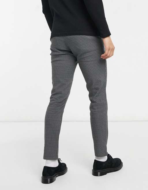 Only & Sons co-ord pants in houndstooth grey, 2 of 4