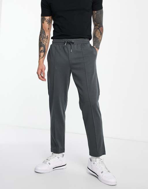 Grey sales pinstripe joggers