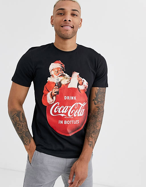 Only & - Coca-Cola jule-t-shirt i sort | ASOS