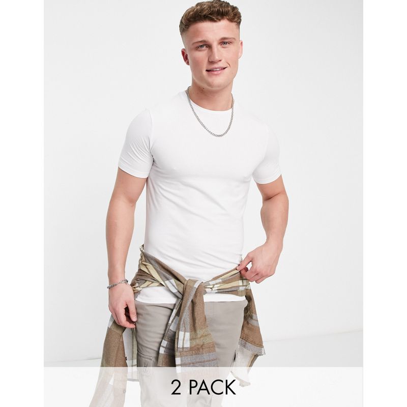 Confezioni multipack Uomo Only & Sons - Confezione da 2 t-shirt girocollo bianche