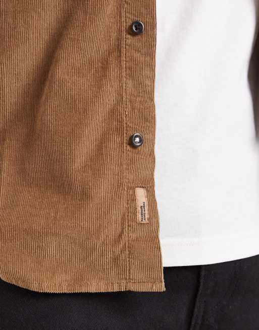 ONLY & SONS cord shirt in light brown, 5 of 5