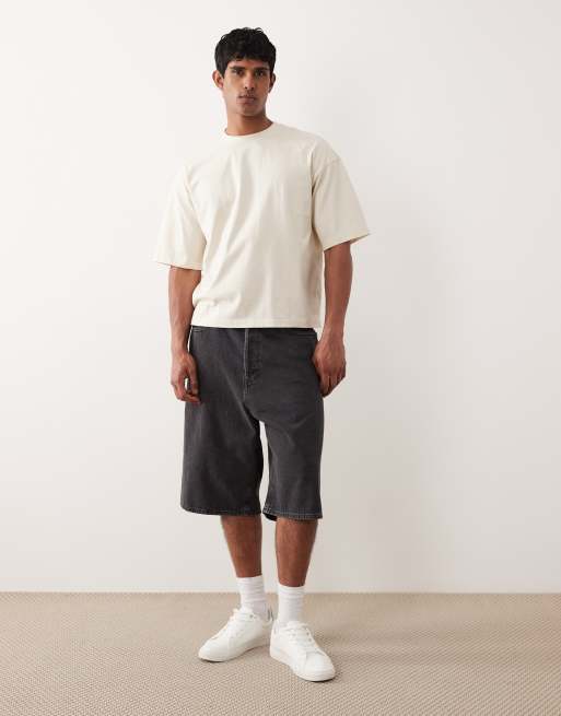 ONLY & SONS - Cremehvid T-shirt i firkantet pasform, 2 af 5