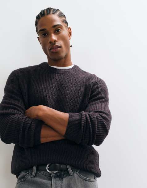 ONLY & SONS crew neck jumper in blue  - view 1