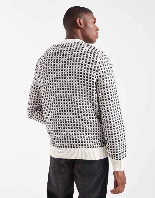 ONLY & SONS crew neck jumper in cream, 3 of 5