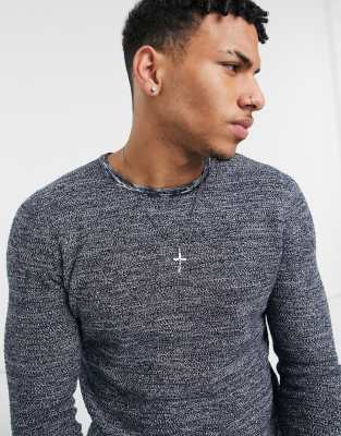 plain navy blue sweater