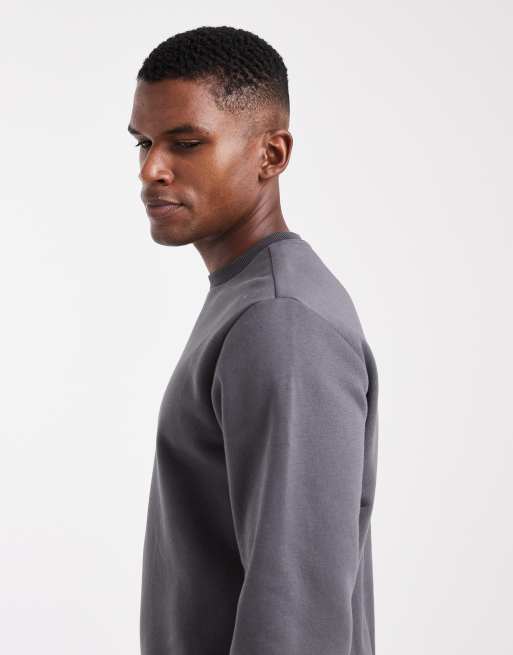 ONLY & SONS crew neck sweatshirt in dark gray, 3 of 5