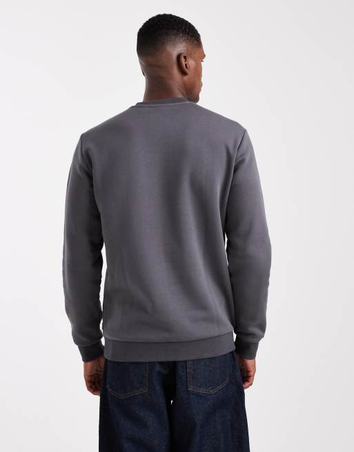 ONLY & SONS crew neck sweatshirt in dark grey, 4 of 5