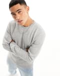 [ONLY & SONS] Only & Sons crew neck sweatshirt in grey XL Light grey melange