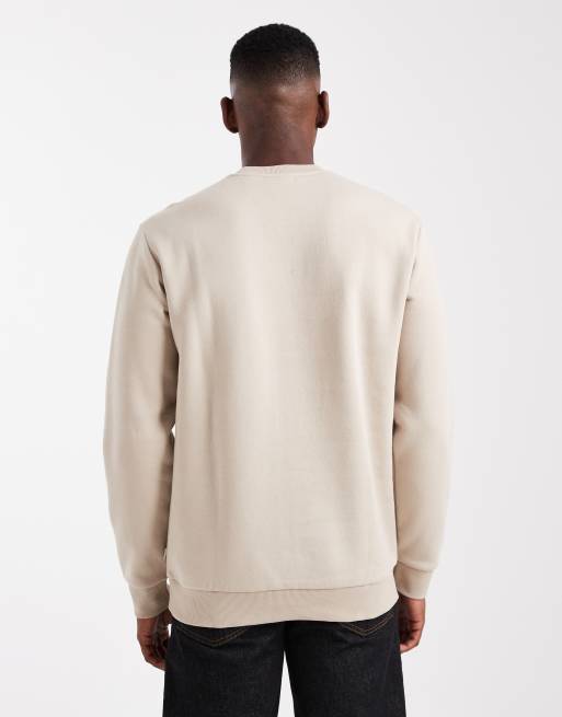 ONLY & SONS crew neck sweatshirt  in stone, 5 of 5