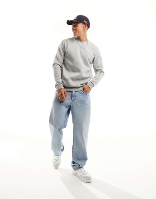 Only & Sons crewneck sweatshirt in gray