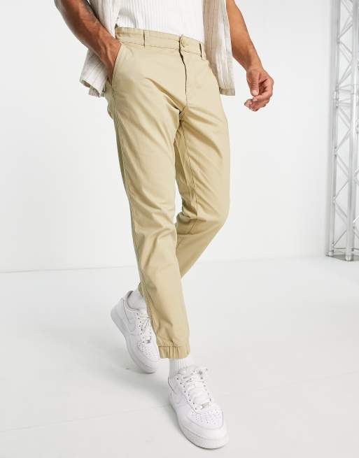 Cuffed chino sales joggers