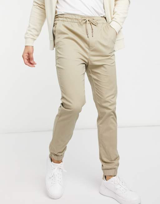 Only & Sons slim fit cargo trouser in beige