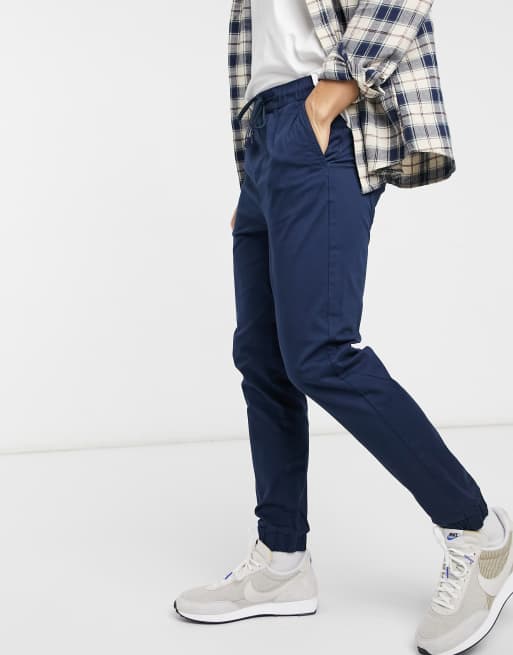 Navy cuffed hot sale pants