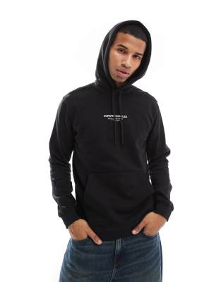 curated hoodie in black