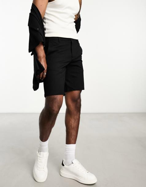 ONLY & SONS smart jersey short in black 