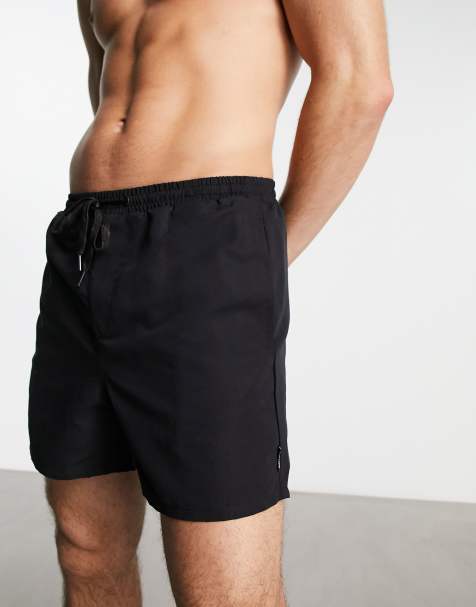 ONLY & SONS swim shorts in black