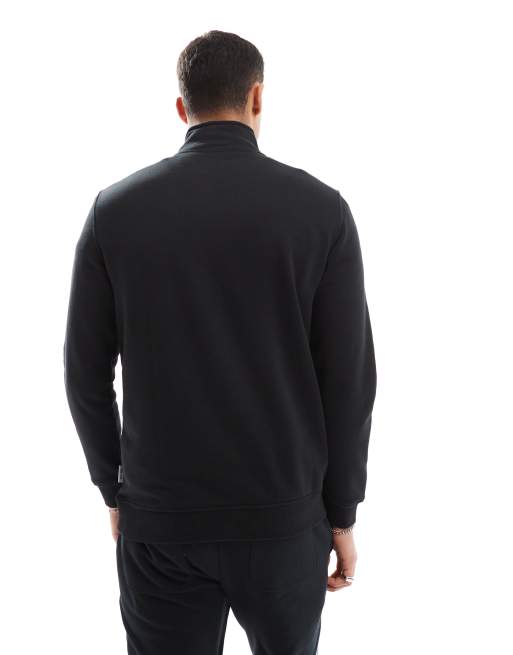 Only & Sons – Czarny sweter z golfem i zapięciem na suwak pod szyją, 4 z 4