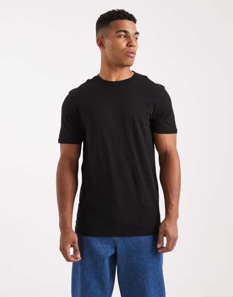 ONLY & SONS regular fit t-shirt in black