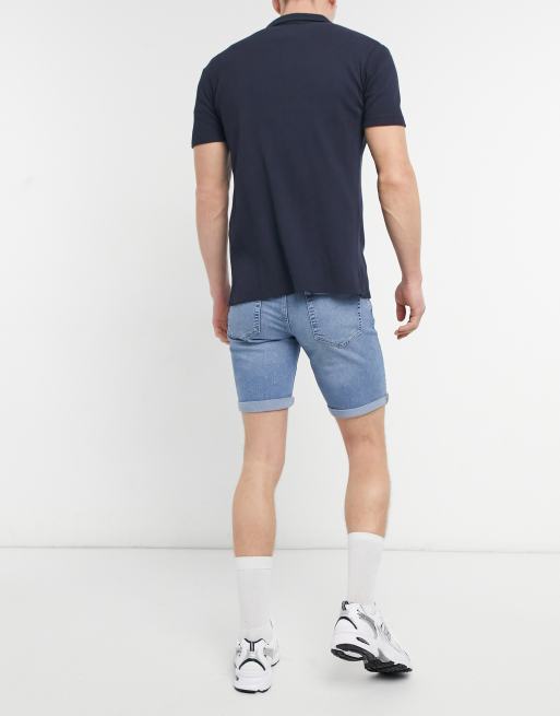 Only & Sons - Denim short in lichtblauw, 2 van 4
