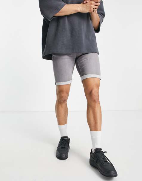 Only & Sons denim shorts in grey - view 1