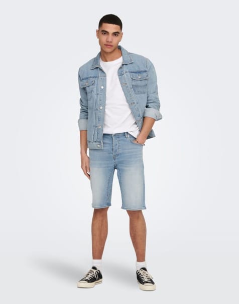 ONLY & SONS Denim shorts in light blue - view 1
