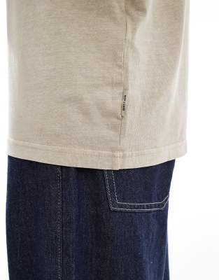 Only & Sons Distressed T-shirt In Neutral