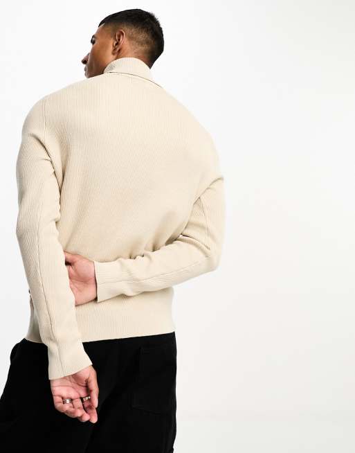 Dolcevita fashion beige uomo