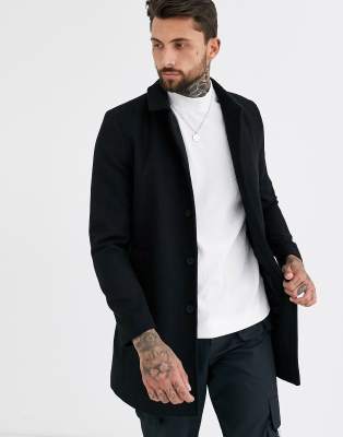 Only & Sons  Schwarzer Mantel Schwarz