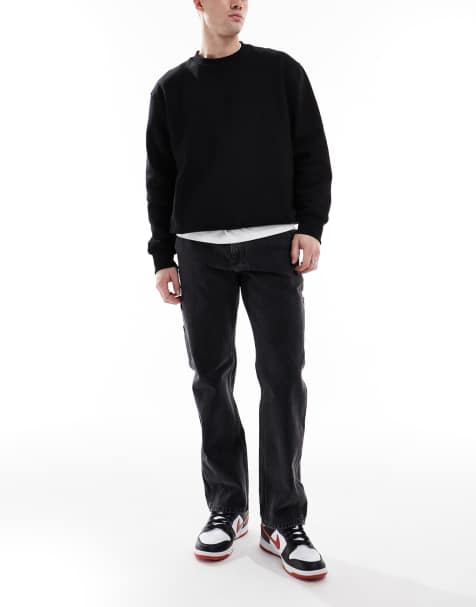 ONLY & SONS Edge carpenter jean in washed black - view 1